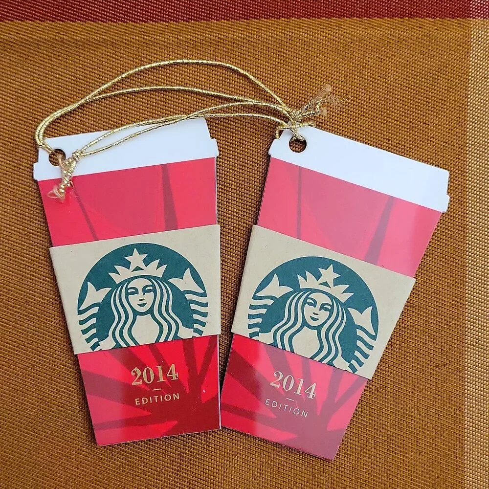 Rare Unique STARBUCKS Mini Red Cup Ornament / Unused Gift Card NWT ☕️ - Picture 6 of 9